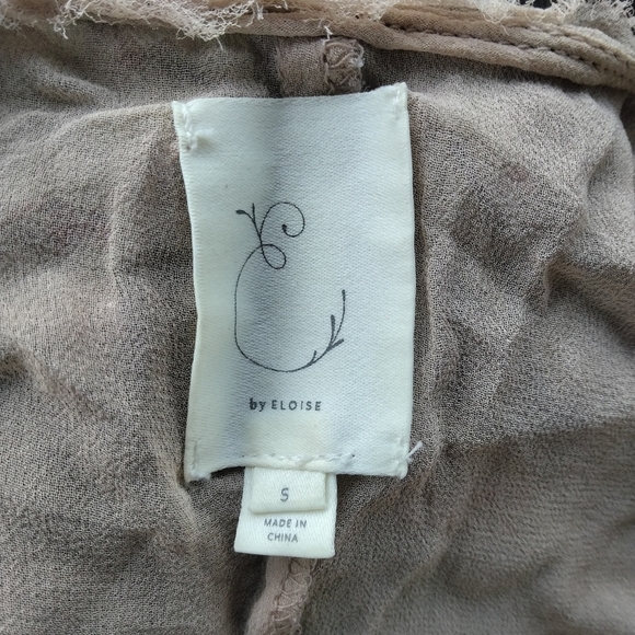 Anthropologie E by Eloise Floral Lightweight 100% Silk Tank Top Size Small - Picture 7 of 8